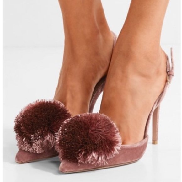 Aquazzura Shoes - Aquazurra Powder Puff 105 Sling Pumps